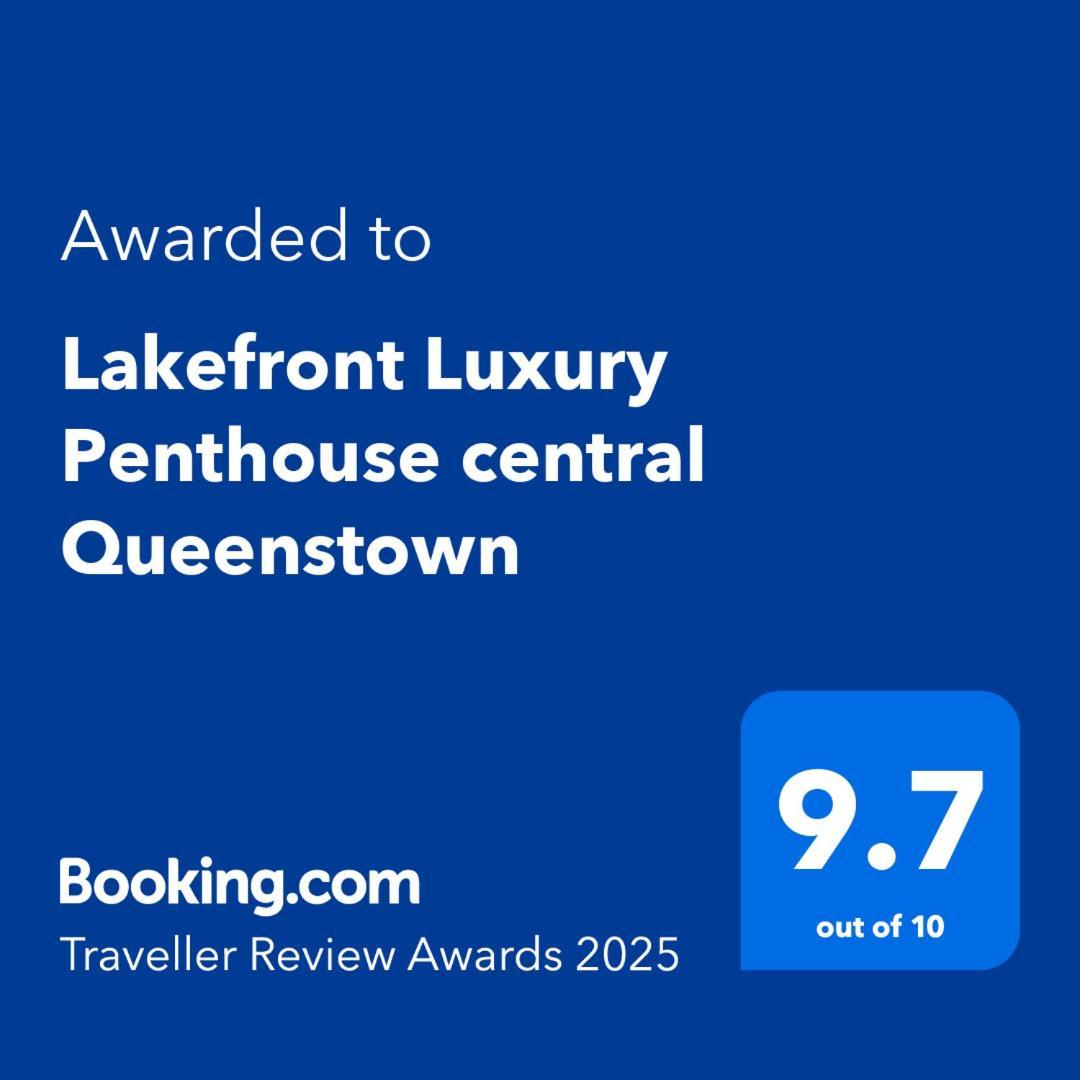 Lakefront Luxury Penthouse Central Квинстаун Экстерьер фото